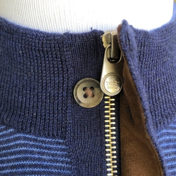 PETER MILLAR Needle-Stripe 100% Merino Wool Quarter-Zip Golf Pullover - Picture 5 of 13